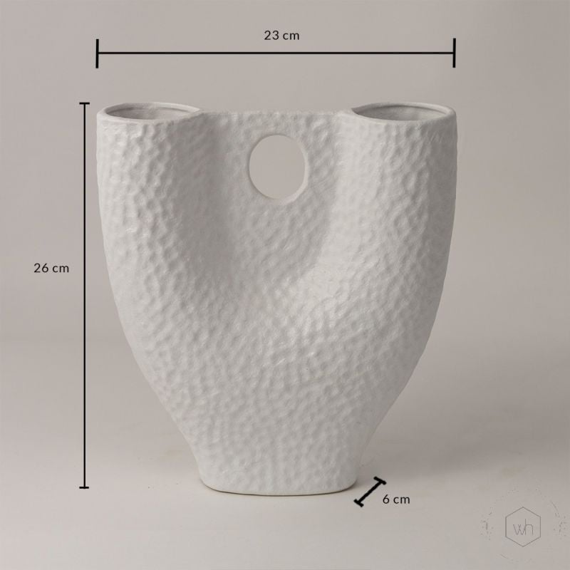 Overlay White Ceramic Vase Dimensions