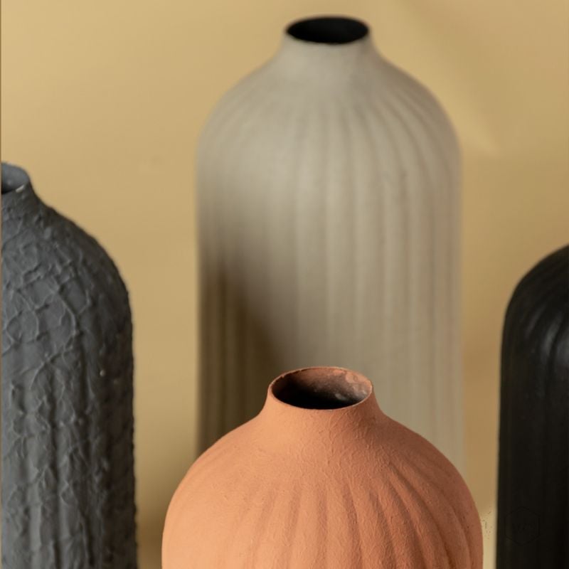 Ewer Vase Peach Closeup