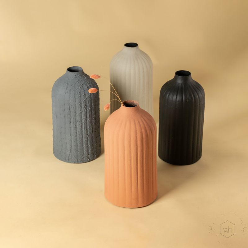 Ewer Vase Peach Grouped