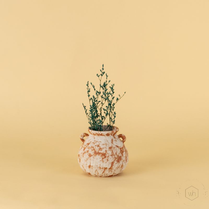 Turkish Terracotta Vase Round Shape Lifestyle 1