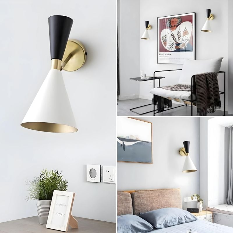 Andrav Black Gold Wall Light Lifestyle