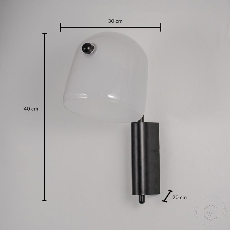 Mona Wall Light White Dimensions