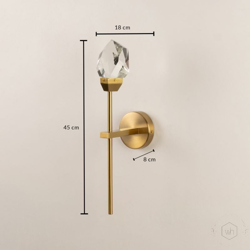 Modo Glass Wall Light Dimensions