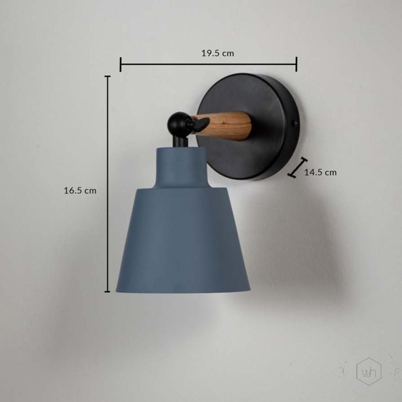 Modern Wall Light Grey Light On Black Background