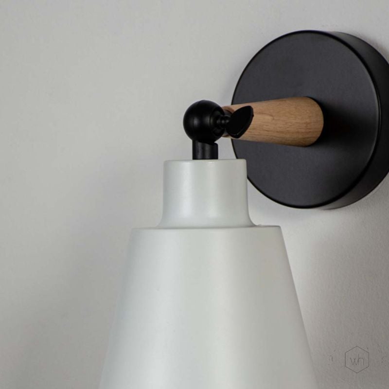 Modern Wall Light White Closeup