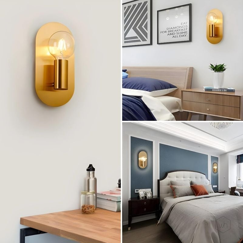 Ajax Brass Wall Sconce Lifestyle