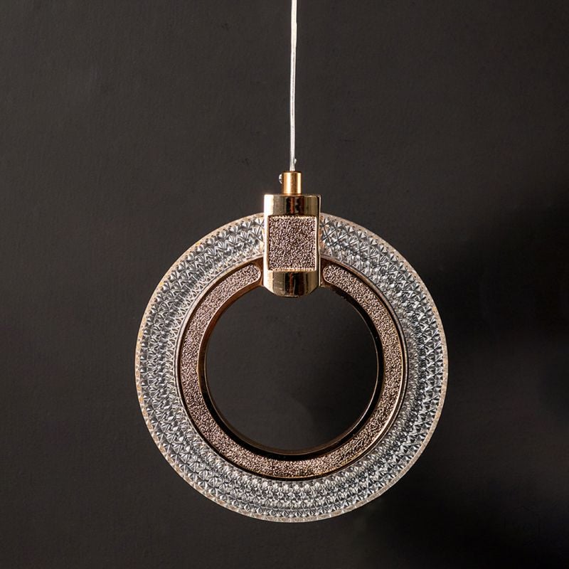 Crystal Rose Gold Wall Light Closeup