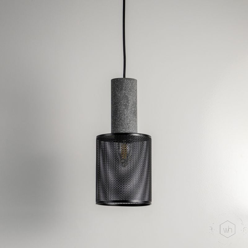 ERAMI Dark Grey Pendant Light Light Off White Background