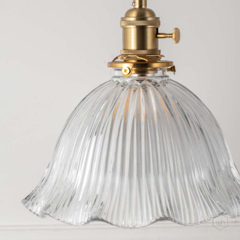 Goldenbell Glass Hanging Light Closeup