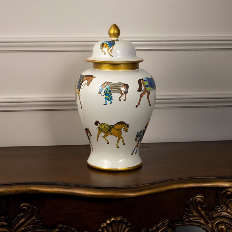 Heritage Ceramic Jar - Large White Background-1