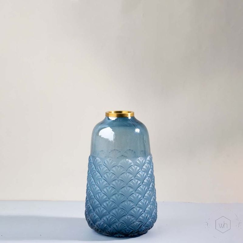 Jarita Glass Vase - Medium White Background