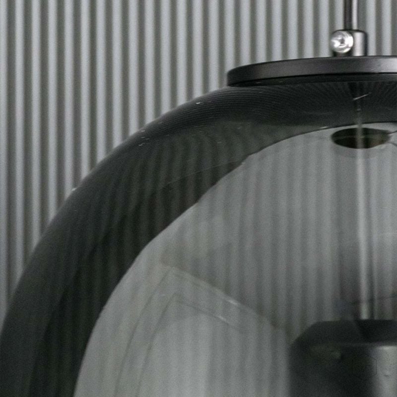 Modern Hanging Pendant Light - Black Closeup