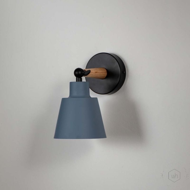 Modern Wall Light - Grey Light Off White Background