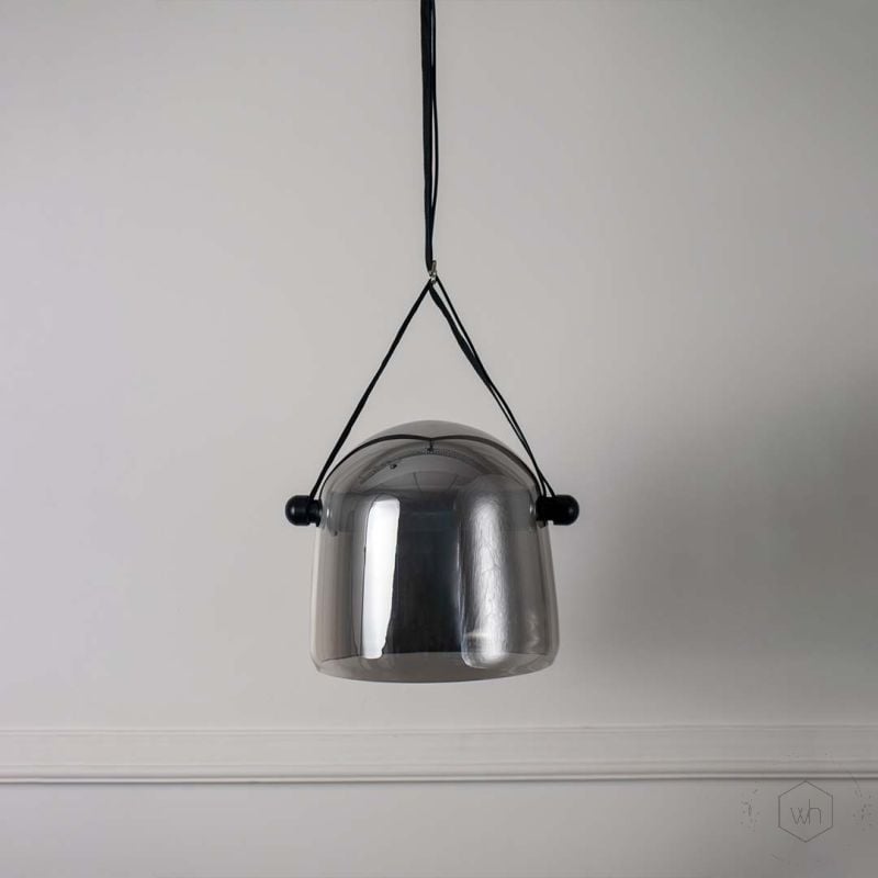 Mona Pendant Light - Smoky Light Off White Background