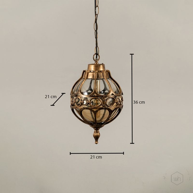 Seraphina Outdoor Hanging Light Bronze Dimensions