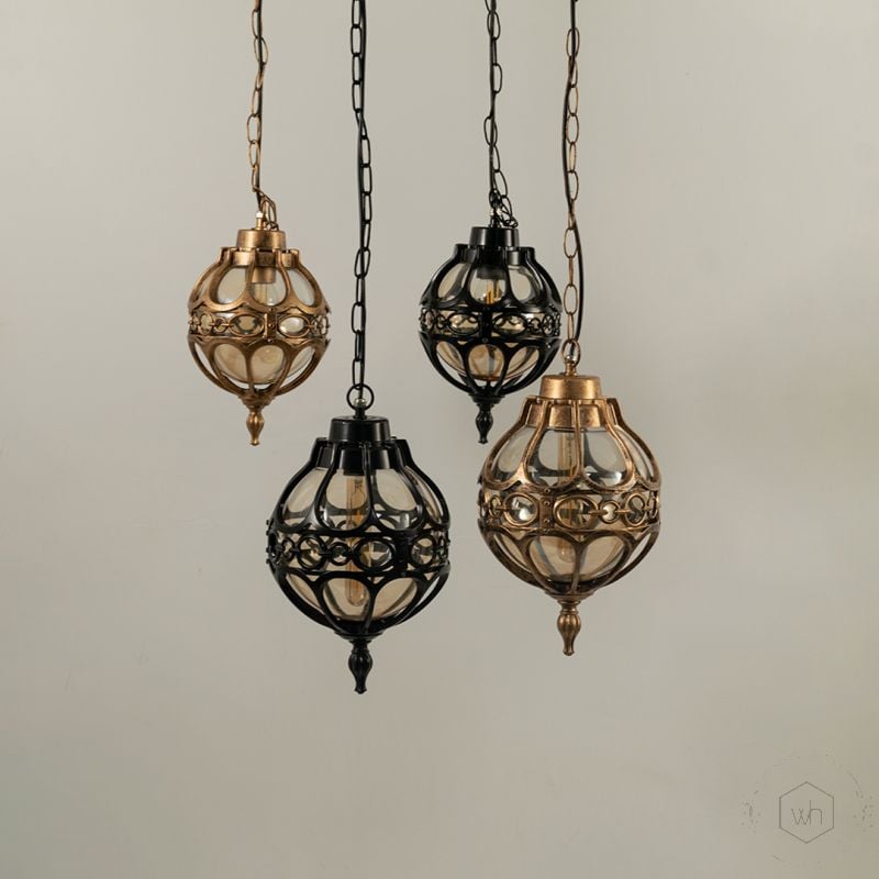 Seraphina Outdoor Hanging Light Bronze Grouped 2