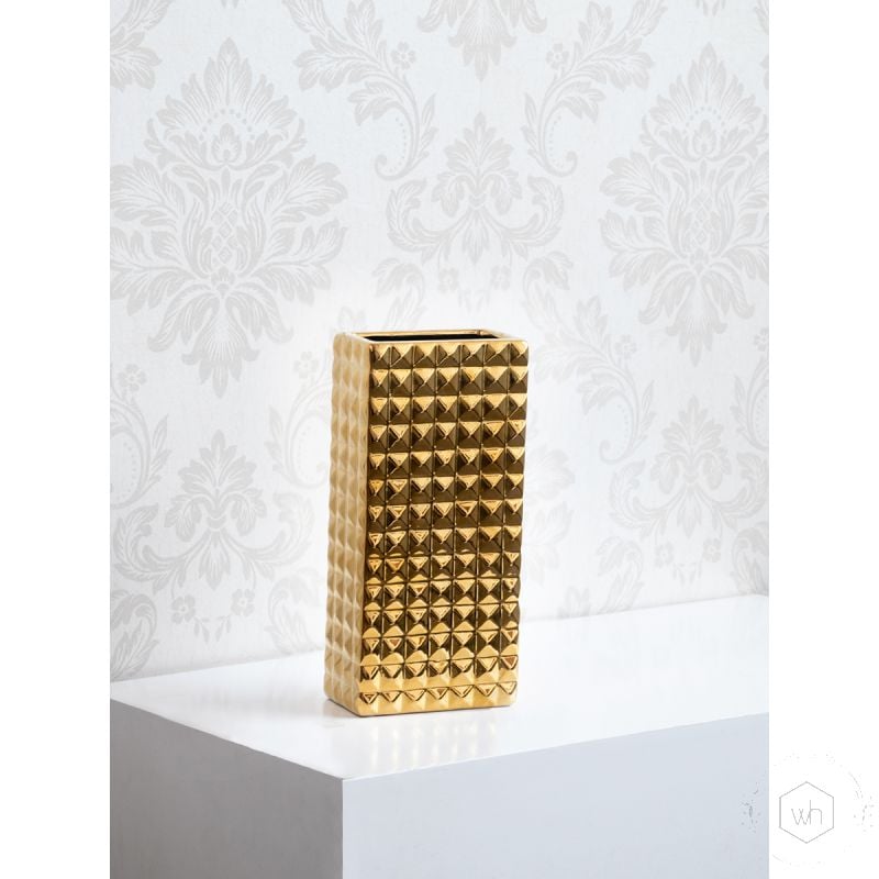 Piura Vase Gold - Large White Background-1
