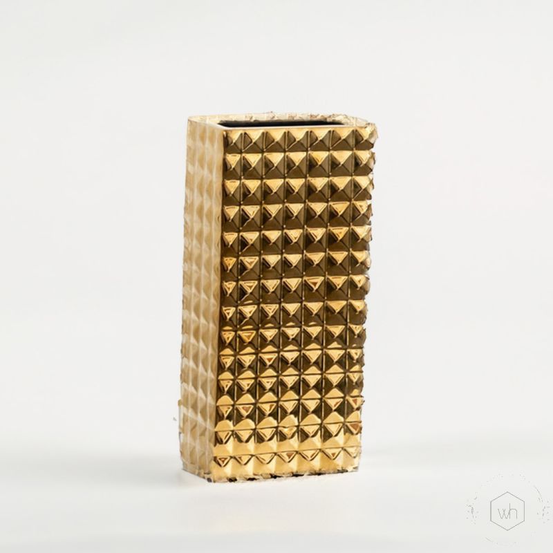 Piura Vase Gold - Large White Background