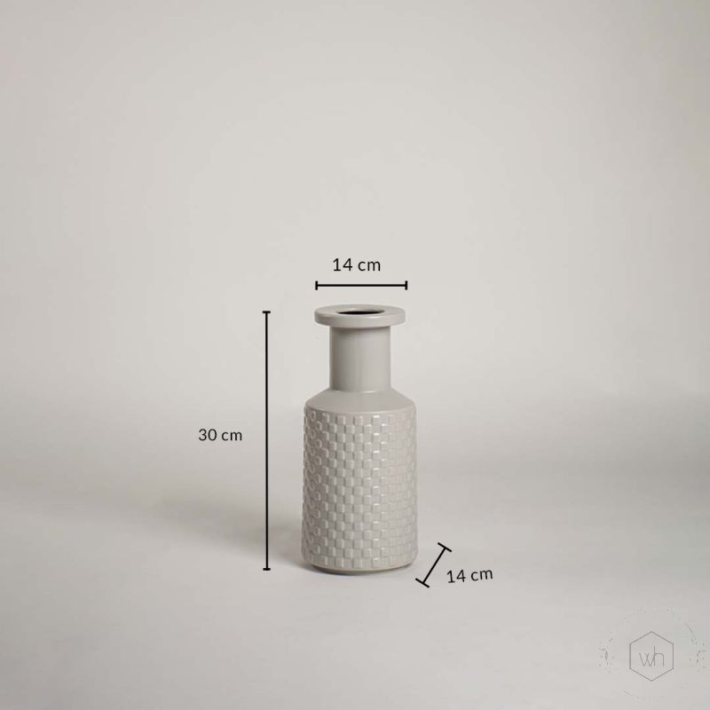 Rigo Vase - Grey Dimensions