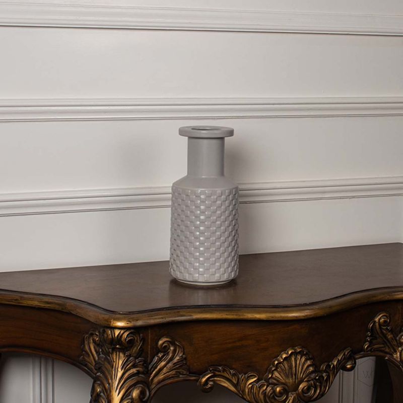 Rigo Vase - Grey White Background-1