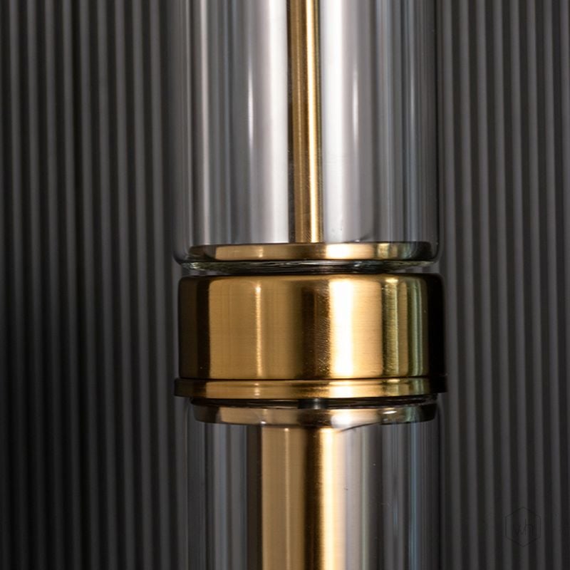 Sleek Glass Tube Hanging Pendant LampCloseup 1