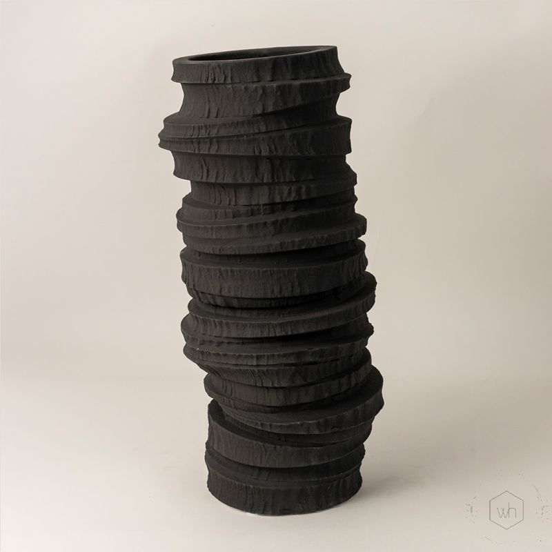 Thrown Tumbler Ceramic VaseSide Angle