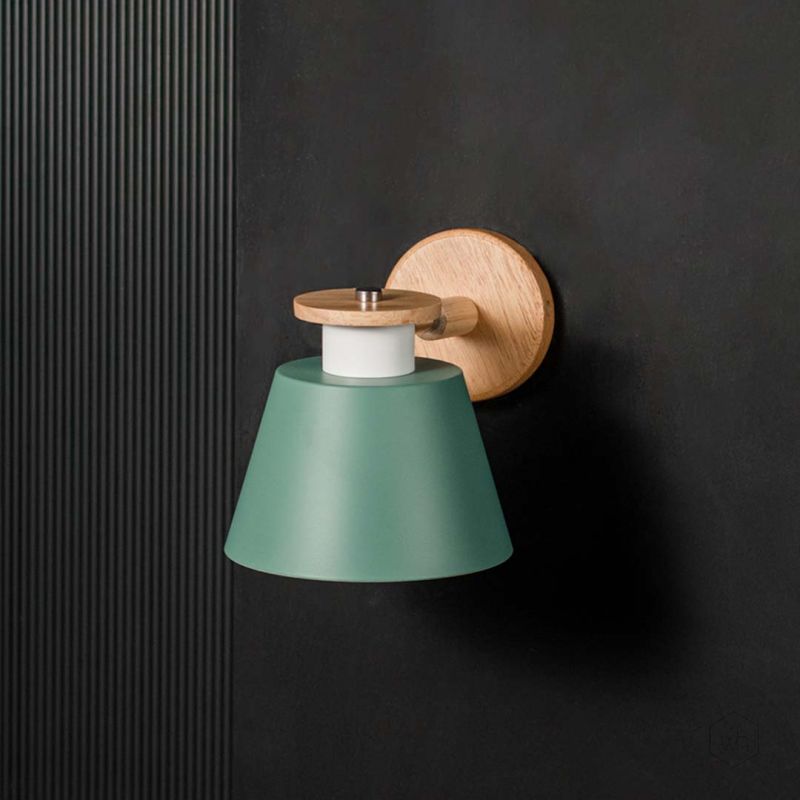 Tokyo Wall Light - Green Light Off Black Background
