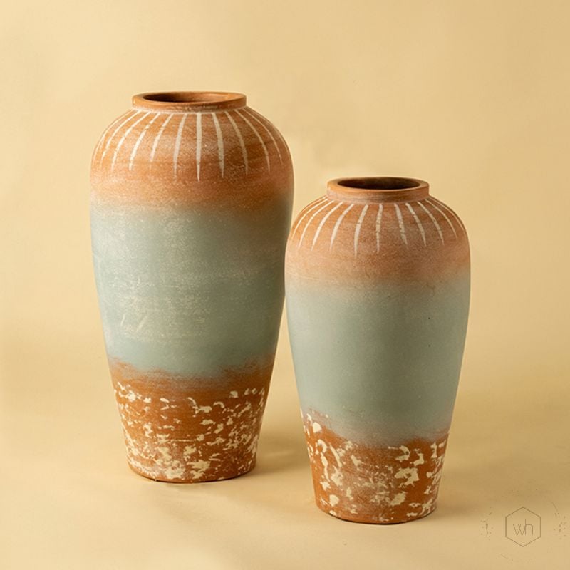 Mud Muse Terracotta Vase Small Grouped
