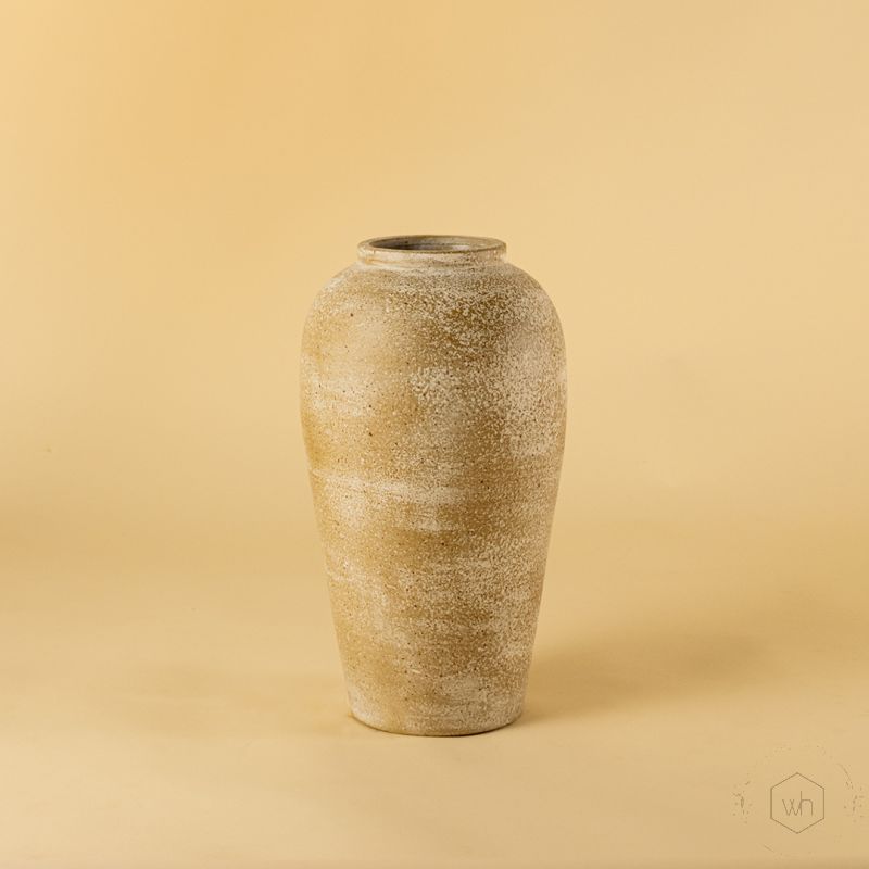 Kiln Terracotta Vase Small White Background