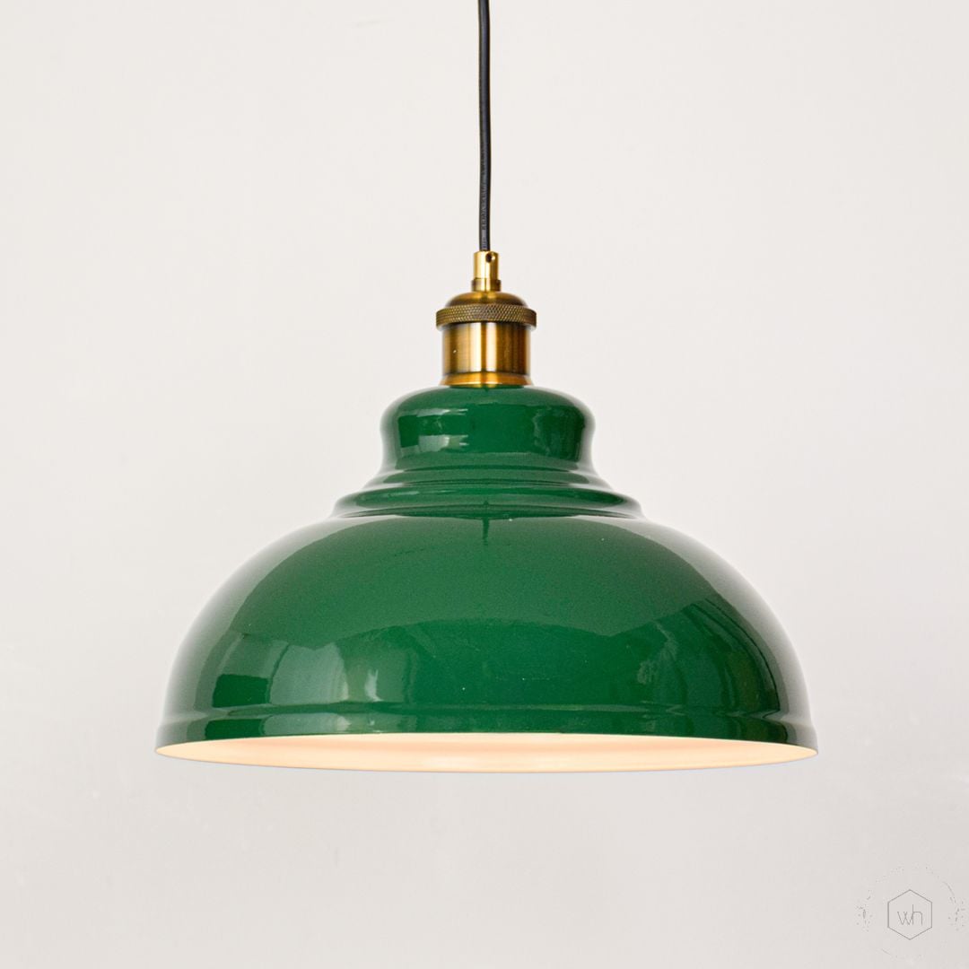 Factory Style British Green Pendant Light, image size:1080x1080
