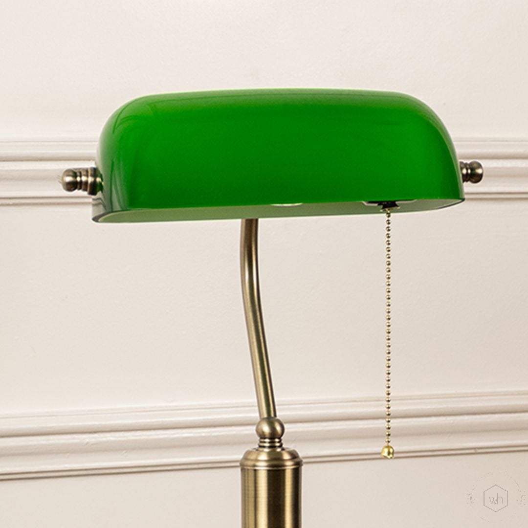 Banker's Table Lamp Online Home Decor Whispering Homes