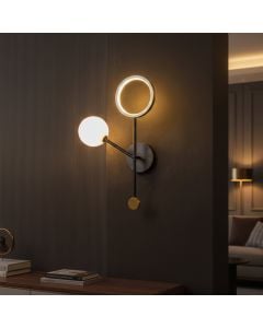modern left arm wall light main lifestyle