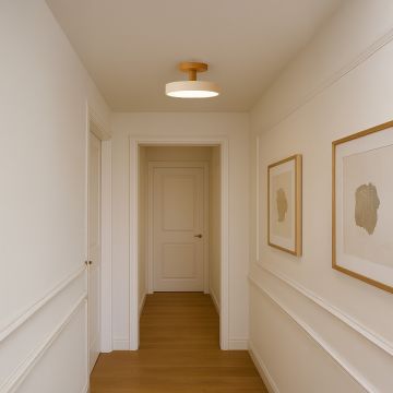 Macaron Loft LED Ceiling Light White Main Lifestyle