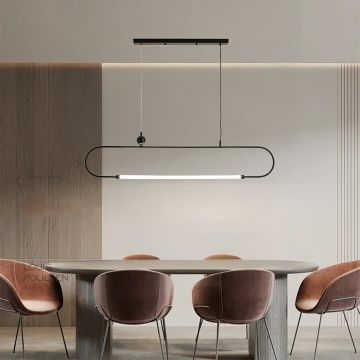 Bouvet 1 Light Chandelier Black lifestyle