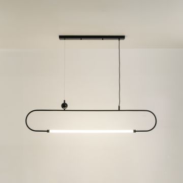 Bouvet 1 Light Chandelier Black light on white background