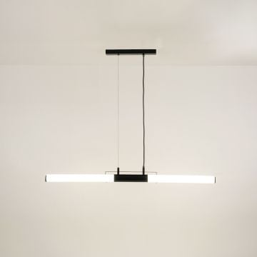 Raul Tube Linear Light Black light on white background