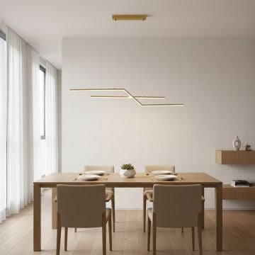 parallel fold 2 light chandelier gold main lifestyle