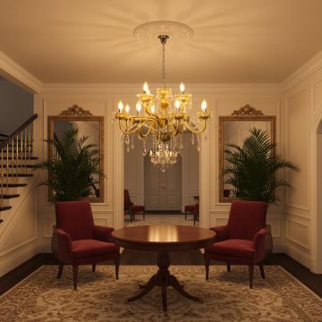 elysia 12 light crystal chandelier main lifestyle