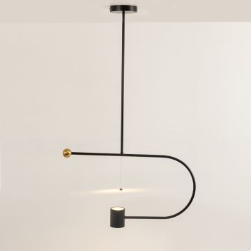 Ornatey Metal Hanging Light Light On White Background