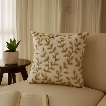 osage designer tawny embroidered cotton cushion cover main lifestyle