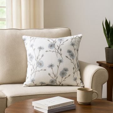 serein blanche embroidered cushion cover main lifestyle