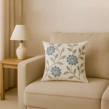 Serenely Embroidered Cushion Covers Cotton Main Lifestyle