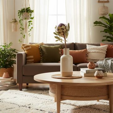 round ball banksia flower purple main lifestyle