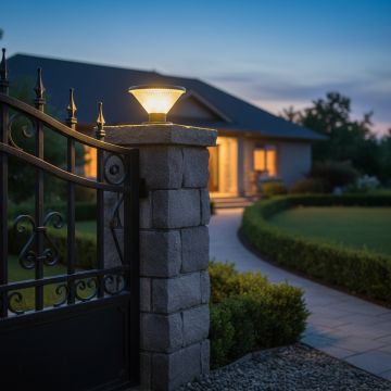 poisha solar gate lamp main lifestyle