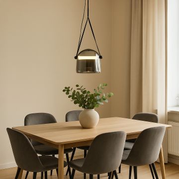 mona pendant light smoky main lifestyle