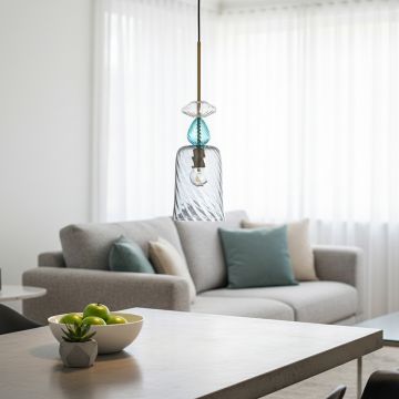 mist melody pendant light grey main lifestyle