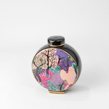 Daintree Decorative Ceramic Temple   Ginger Jar Small White Background