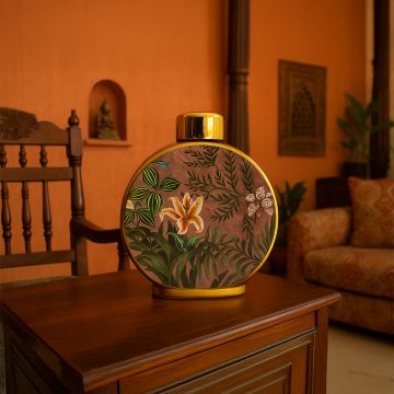 floral ceramic jar small main lifestyle