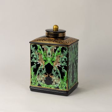 Cloisonne Opium Jar Large Side Angle