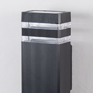 Dual Up   Down Wall Light Black Closeup